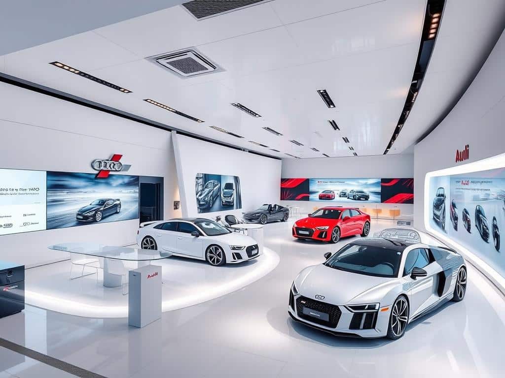 Audi micro-showrooms with interactive screens